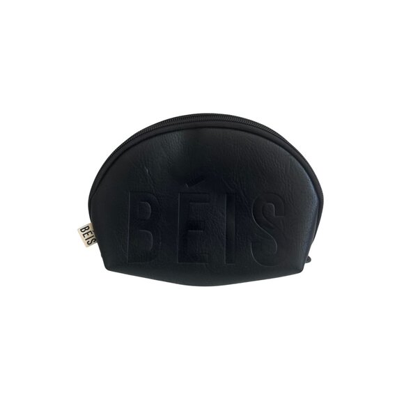 BEIS Black Logo Small Cosmetic Travel Zip Bag - Picture 7 of 7